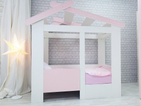 Кровать детская Теремок без ящика розовая в Реж - rezh.magazinmebel.ru | фото - изображение 1