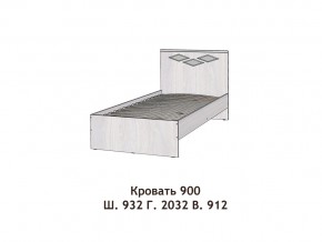 Кровать Диана 900 в Реж - rezh.magazinmebel.ru | фото - изображение 2