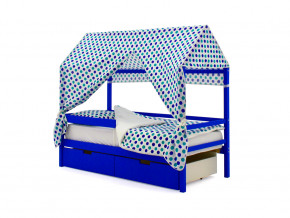 Кровать-домик Svogen с ящиками и бортиком синий в Реж - rezh.magazinmebel.ru | фото - изображение 5