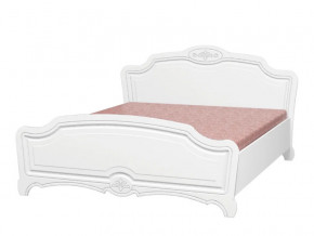 Кровать двойная 1400 Лотос Лак белый в Реж - rezh.magazinmebel.ru | фото - изображение 1
