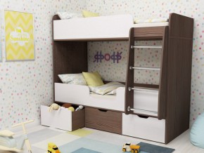 Кровать двухъярусная Малыш двойняшка бодега-белый в Реж - rezh.magazinmebel.ru | фото - изображение 1