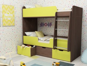 Кровать двухъярусная Малыш двойняшка бодега-лайм в Реж - rezh.magazinmebel.ru | фото