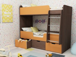 Кровать двухъярусная Малыш двойняшка бодега-оранжевый в Реж - rezh.magazinmebel.ru | фото