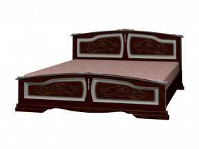 Кровать Елена 1600 Орех тёмный с тонировкой в Реж - rezh.magazinmebel.ru | фото - изображение 1