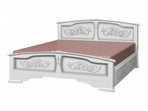 Кровать Елена с 2-мя ящиками 1400 Белый жемчуг в Реж - rezh.magazinmebel.ru | фото