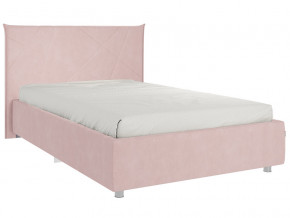Кровать Квест 1200 велюр нежно-розовый в Реж - rezh.magazinmebel.ru | фото