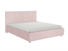Кровать Квест 1600 велюр нежно-розовый в Реж - rezh.magazinmebel.ru | фото - изображение 1
