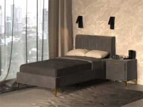 Кровать Рошаль 900 серый в Реж - rezh.magazinmebel.ru | фото - изображение 2