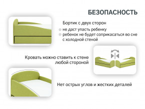 Кровать с ящиком Letmo авокадо (рогожка) в Реж - rezh.magazinmebel.ru | фото - изображение 12