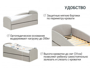 Кровать с ящиком Letmo халва (рогожка) в Реж - rezh.magazinmebel.ru | фото - изображение 11