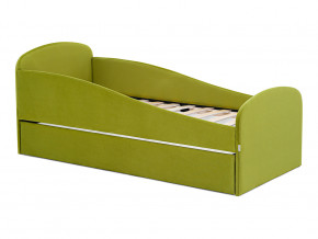 Кровать с ящиком Letmo оливковый (велюр) в Реж - rezh.magazinmebel.ru | фото - изображение 1