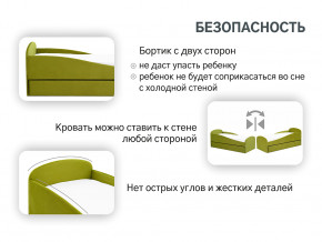 Кровать с ящиком Letmo оливковый (велюр) в Реж - rezh.magazinmebel.ru | фото - изображение 13