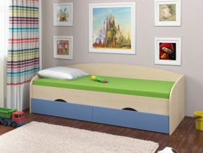 Кровать Соня 2 дуб молочный-голубой в Реж - rezh.magazinmebel.ru | фото - изображение 1