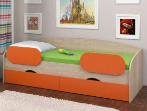 Кровать Соня 2 сонома-оранжевый в Реж - rezh.magazinmebel.ru | фото - изображение 2