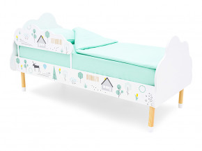 Кровать Stumpa Облако с бортиком рисунок Ферма в Реж - rezh.magazinmebel.ru | фото