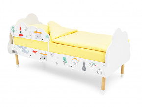 Кровать Stumpa Облако с бортиком рисунок Шале в Реж - rezh.magazinmebel.ru | фото