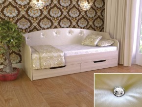Кровать Юниор Тип 2 шимо светлый, белый перламутр 900х2000 в Реж - rezh.magazinmebel.ru | фото - изображение 1