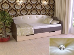 Кровать Юниор Тип 2 Венге/дуб молочный 800х1600 в Реж - rezh.magazinmebel.ru | фото