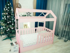 Кроватка-Домик без ящика розовая в Реж - rezh.magazinmebel.ru | фото