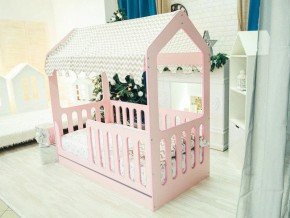 Кроватка-Домик с ящиком розовая в Реж - rezh.magazinmebel.ru | фото - изображение 1