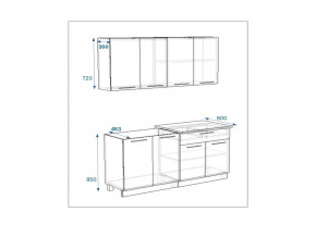 Кухонный гарнитур 9 Грецкий орех 1600 в Реж - rezh.magazinmebel.ru | фото - изображение 2