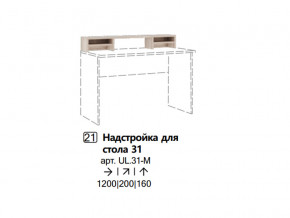 Надстройка для стола 31 (Полка) в Реж - rezh.magazinmebel.ru | фото