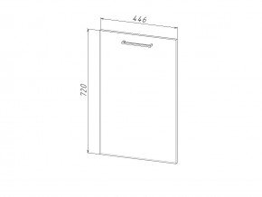 П 45 Комплект для посудомоечной машины 450 мм (цоколь + фасад) ЛДСП в Реж - rezh.magazinmebel.ru | фото