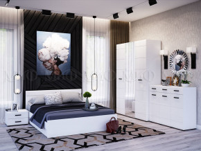 Спальня Нэнси New МДФ Белый глянец холодный, Белый в Реж - rezh.magazinmebel.ru | фото