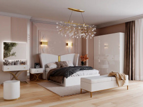 Спальня Рише белый глянец с перламутром в Реж - rezh.magazinmebel.ru | фото - изображение 1
