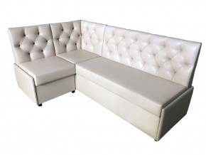 Угловой диван Призма со стяжками белый со спальным местом в Реж - rezh.magazinmebel.ru | фото