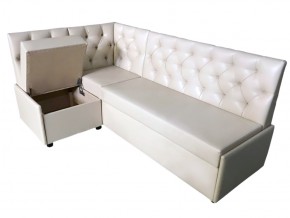 Угловой диван Призма со стяжками белый со спальным местом в Реж - rezh.magazinmebel.ru | фото - изображение 2
