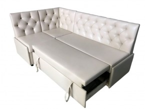 Угловой диван Призма со стяжками белый со спальным местом в Реж - rezh.magazinmebel.ru | фото - изображение 3