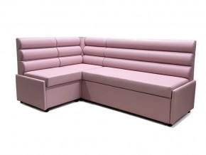 Угловой диван Призма Валики со спальным местом розовый в Реж - rezh.magazinmebel.ru | фото